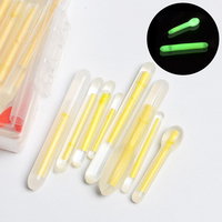 10pcs Fishing Float Light Stick Fireflies Fluorescent Lightstick Night Float Rod Light Dark Glow Stick Fishing Tackle Tool