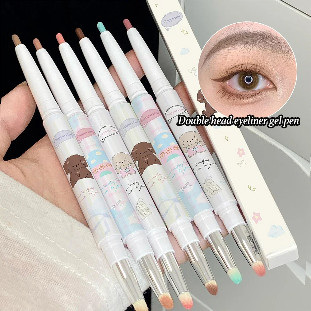 

Double-ended Eyeliner Gel Pencil Pearlescent Waterproof and Smudge-proof Multi-color Eyeliner Pencil