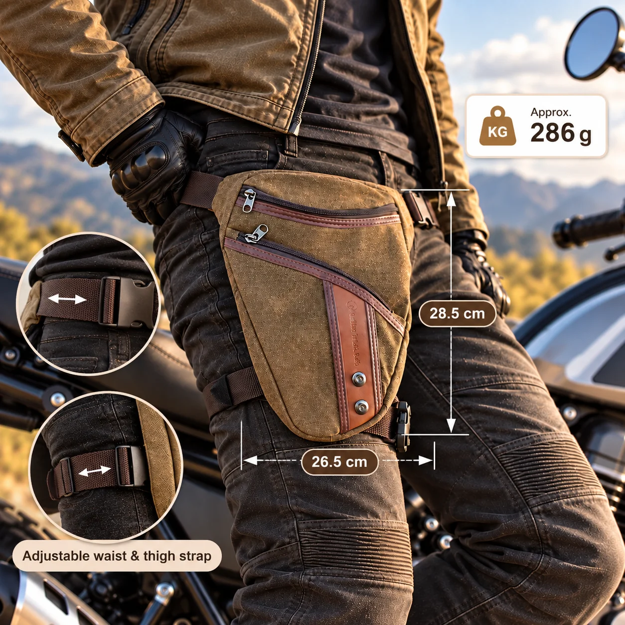 Motorcycle Drop Leg Bag for Me - đánh giá và giá Motorcycle Leg Bag Drop Thigh Pouch