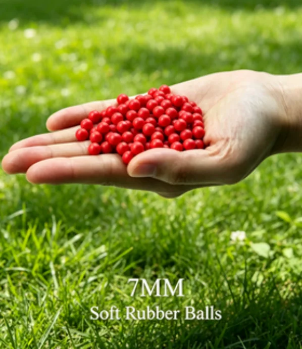7mm Soft Foam Balls 500Pcs Per Bag Round Rubber Refill Ammo Bullet Toy Accessories