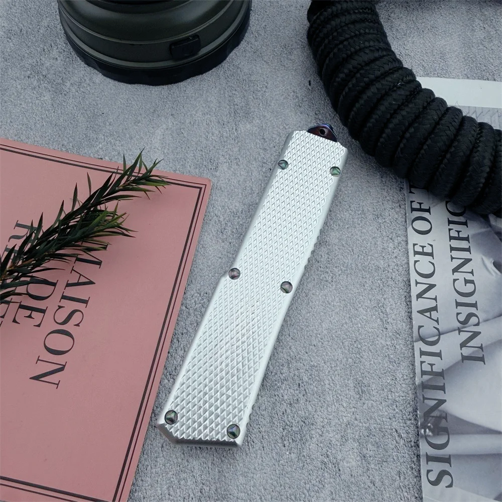 

Convenient, durable excellent for hiking Outdoor Multi-Purpose Durable Folding Knife Ergonomic Hand Tool for Daily Holiday Gift or for Camping and Fishing D2 Steel Blade and T6 Aluminum Alloy Handle