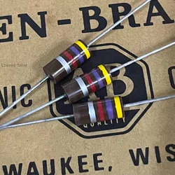 5PCS/brand new original box American antique AB resistor 2W 4.7K carbon film carbon core fever audio resistor