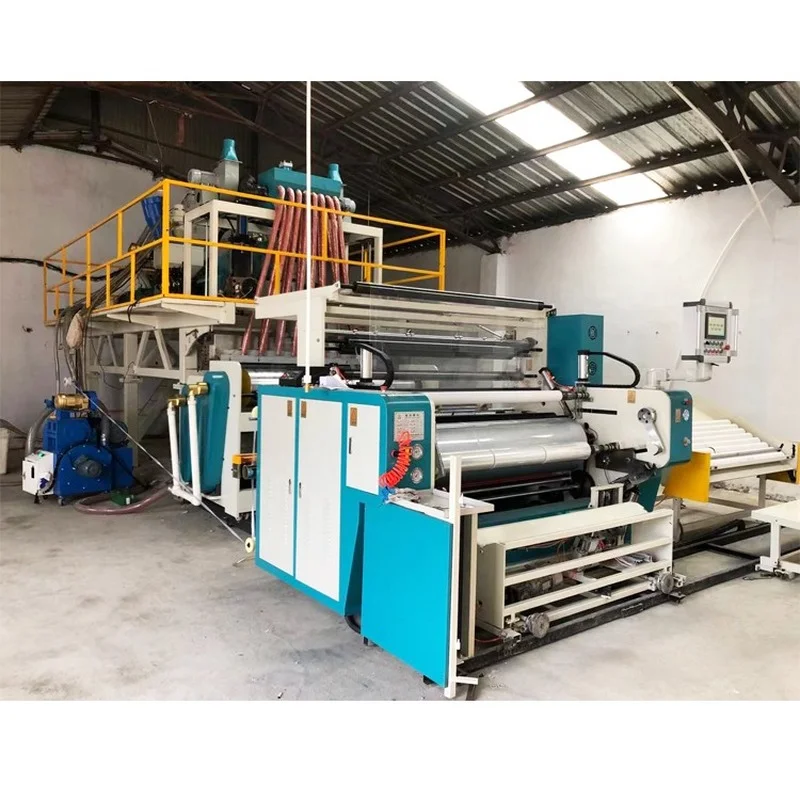 YUGONG PVC Rigid Thin Sheet Film Extrusion Production Line PVC Stretch Film Making Machine