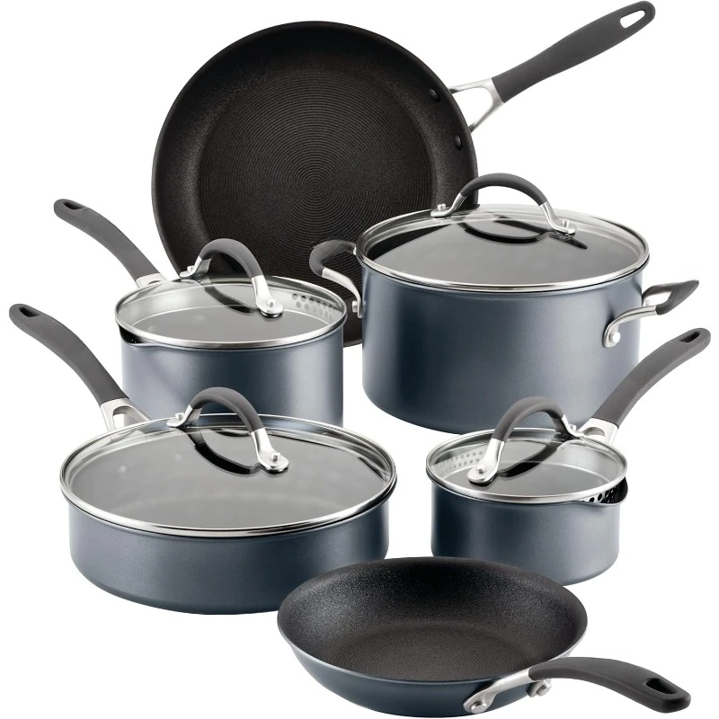 Series with ScratchDefense Technology Nonstick Induction Cookware/Pots and Pans Set, Easy To Clean, Fast Heating Speed,