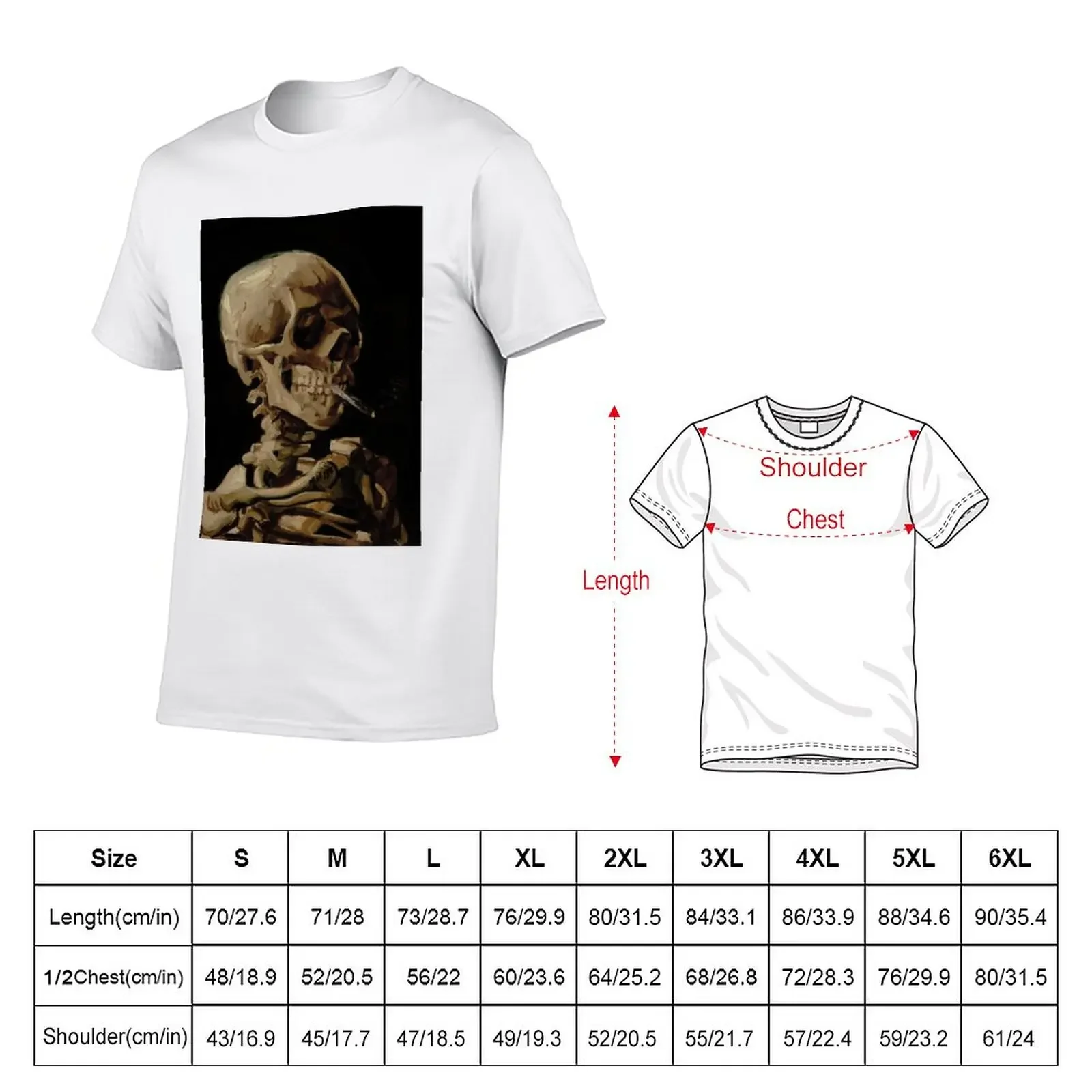 Skull of a Skeleton T-Shirt animal print shirt for boys summer tops korean fashion t shirt for men