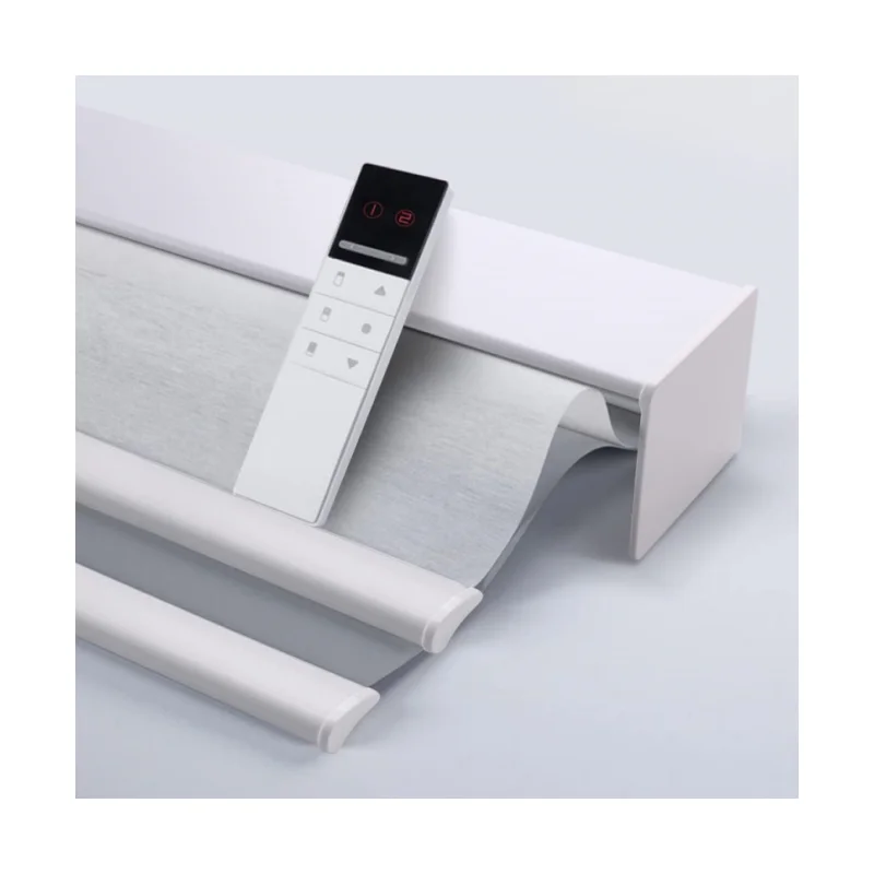 2025New Design Day and Night Double Layer Motorized Cordless Roller Blinds for Livingroom