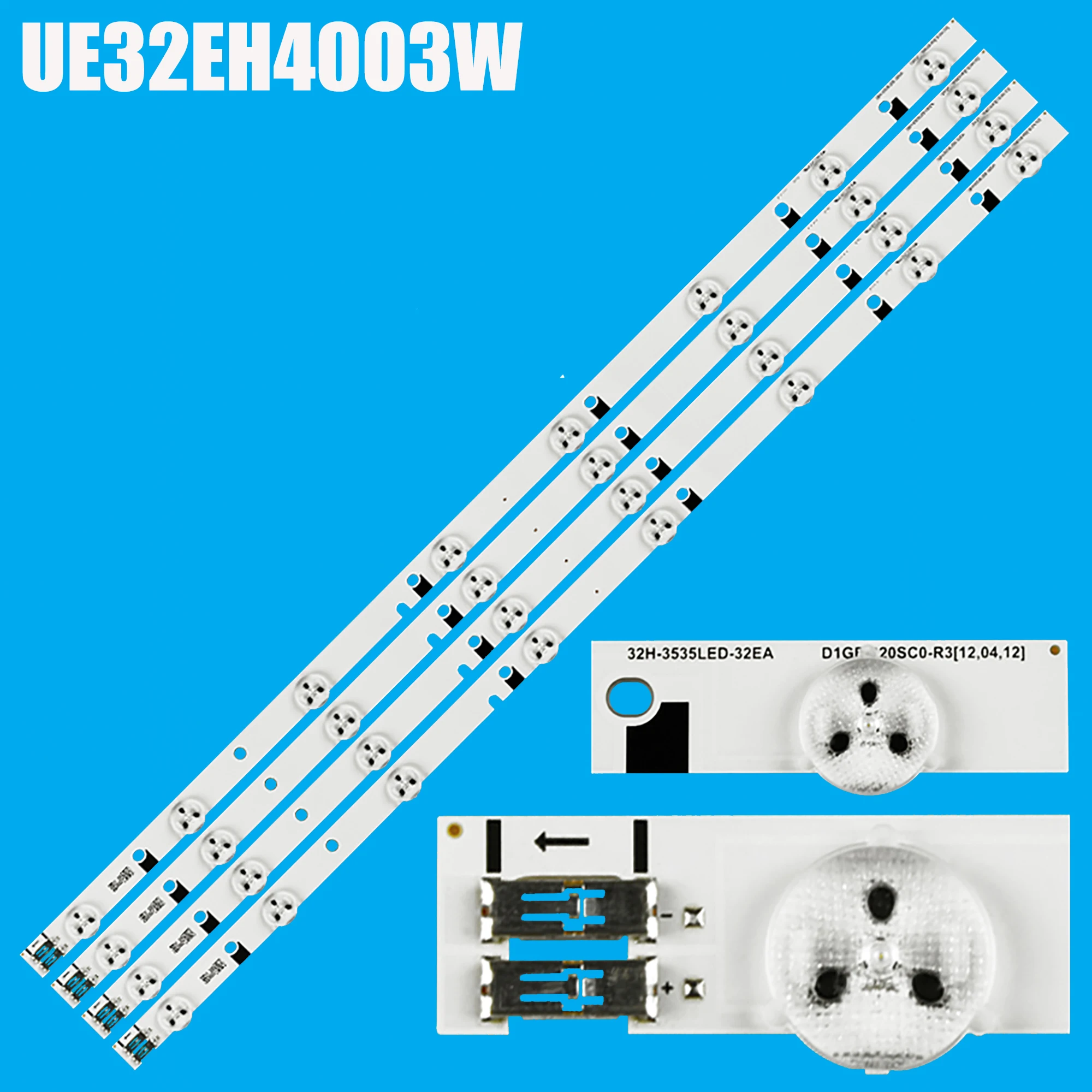 Tira de LED para iluminación trasera para UE32EH4000W D1GE-320SC0-R3 UE32EH4003W UE32EH4030W BN96-24145A D1GE-320SC0-R2 2H-3535LED-32EA