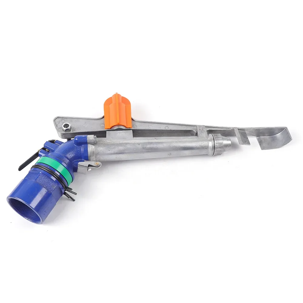 2" Heavy Duty Agriculture Sprinkler Gun - 160-200ft Range Brass Core, 7-9lbs Pressure for Large Farm & Orchard Irrigation