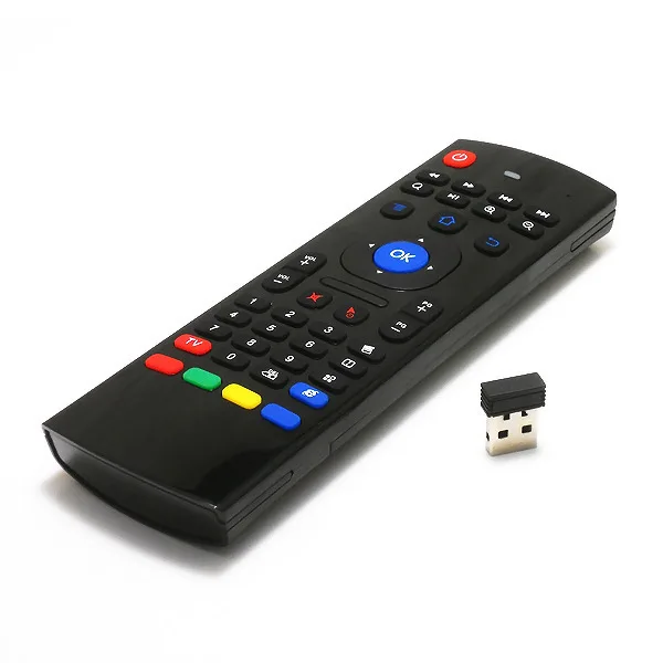 

Newest Fly Air Mouse Wireless Mini Keyboard with Mic Remote Control MX3 for Android TV Box Media Player Russian Keyboards Option