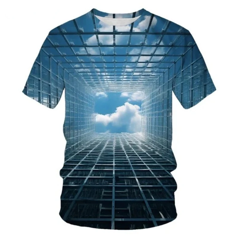 Camiseta con estampado 3D de hipnosis mareada para hombre y mujer, ropa de Hip Hop, camisetas de gran tamaño, camisetas informales Harajuku de manga corta