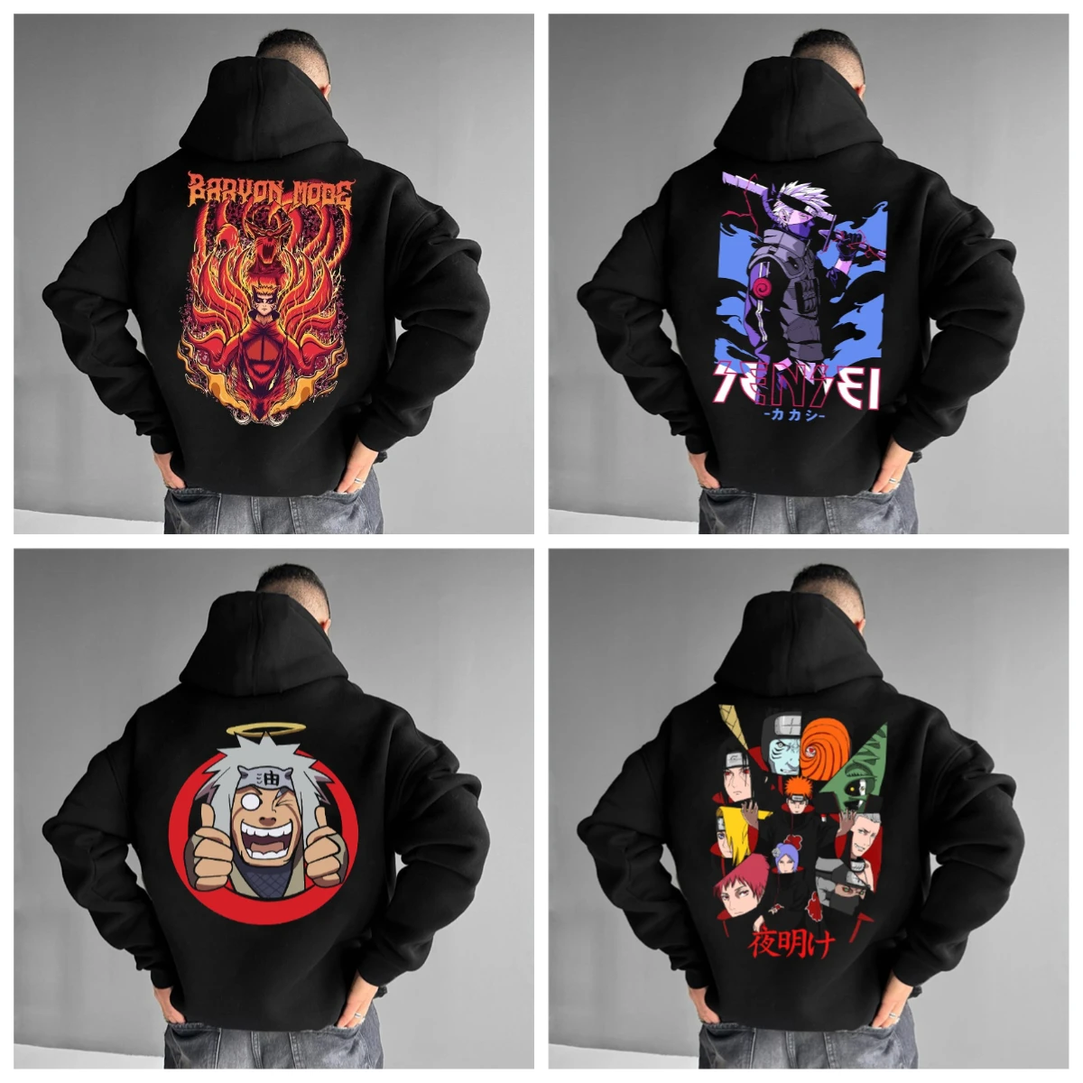 

Autumn/Winter Latest Hot Trendy Men's Hoodies Anime Dragon Ball One Piece Demon Slayer Gundam Hokage Series 3D Adult Children