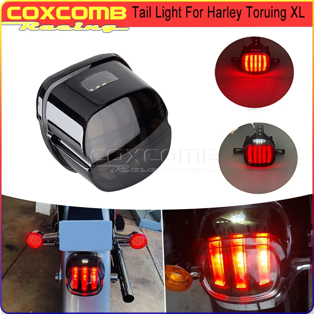 

Tail Rear Light LED Lamp Taillight With DRL Brake Stop Light For Harley Softail FLST FLSTC FLSTF FLSTFB FLSTFBS FLSTSB 2000-2017