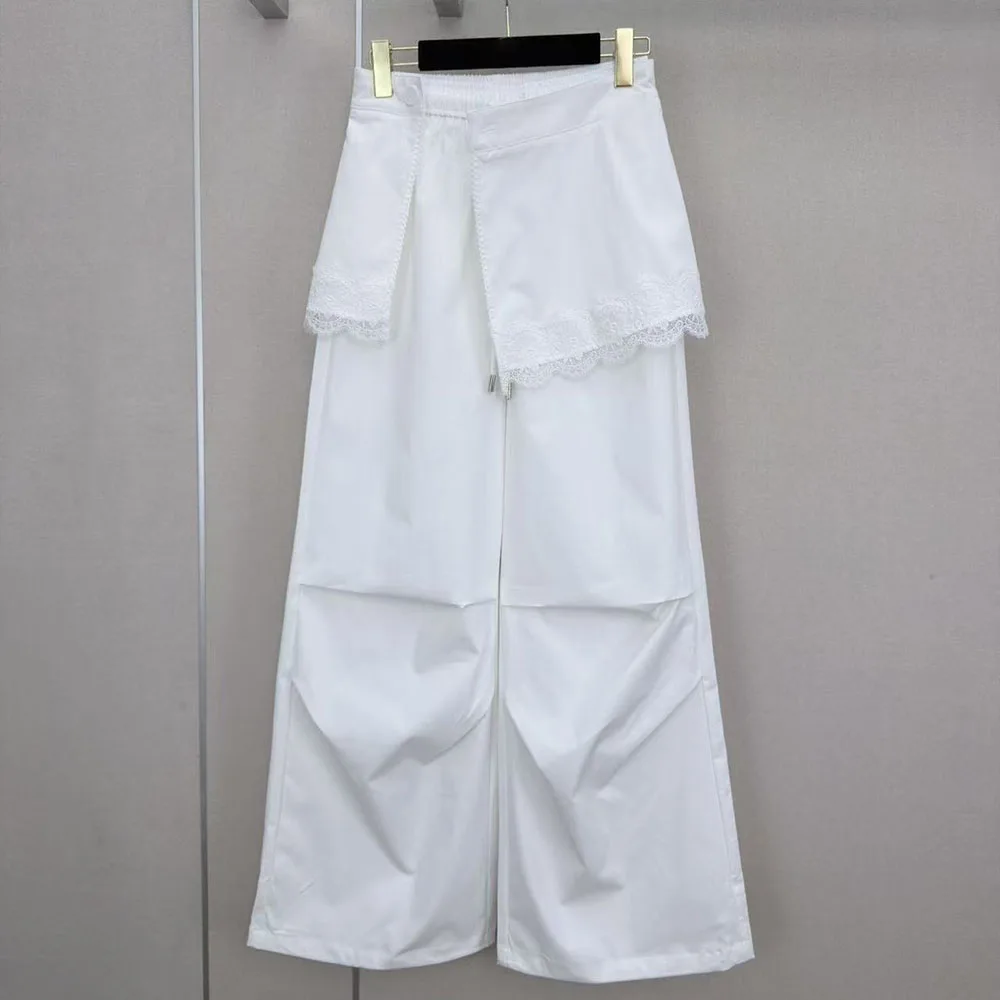 

High-quality 2026 new style women's fashionable solid-color casual pants, with coverage decoration at the hips xy2643008