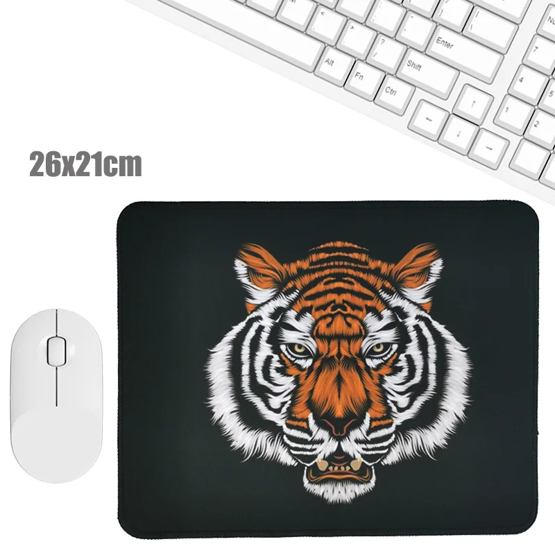 Animal Tiger Creative Office Keyboard Pad Kawaii Laptop Mouse Mat Anti Slip Desk Mats Custom Desk Pad