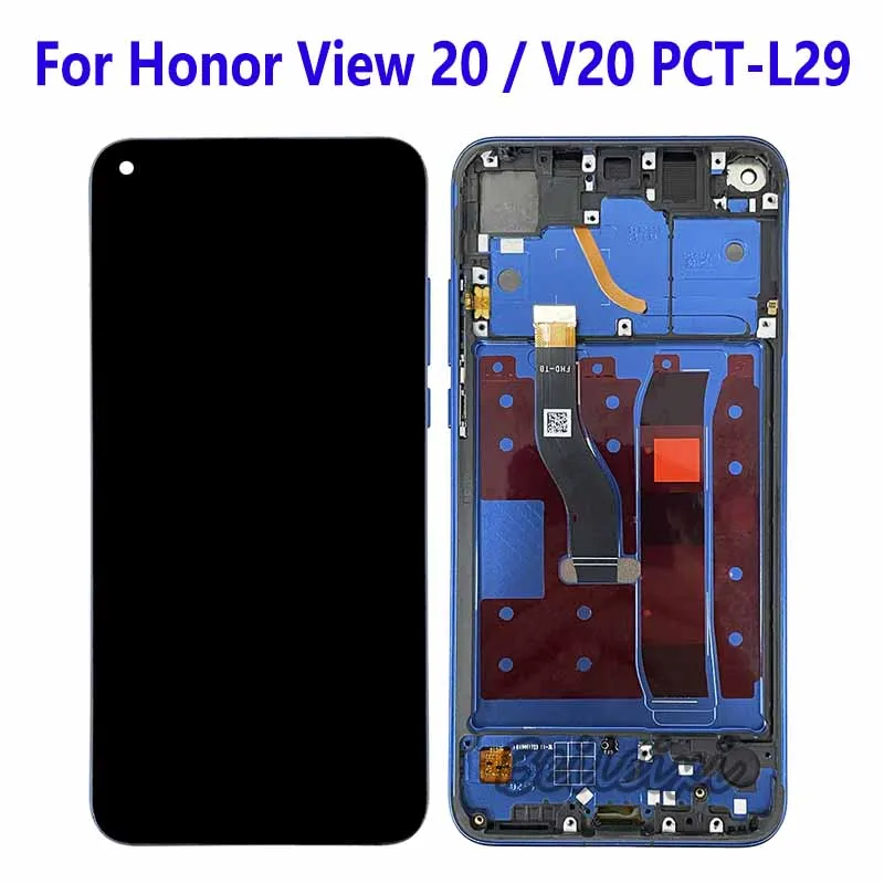 For Honor View 20 PCT-L29 PCT-AL10 PCT-TL10 LCD Display Touch Screen Digitizer Assembly For Honor V20 Replacement Accessory