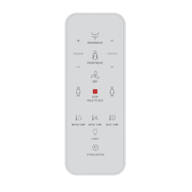 BF43208 Intelligenter Toilettensitz mit einstellbarem Wasserdruck und Temperatur, perfekt für den Heimgebrauch, geeignet für jedes Familienmitglied.