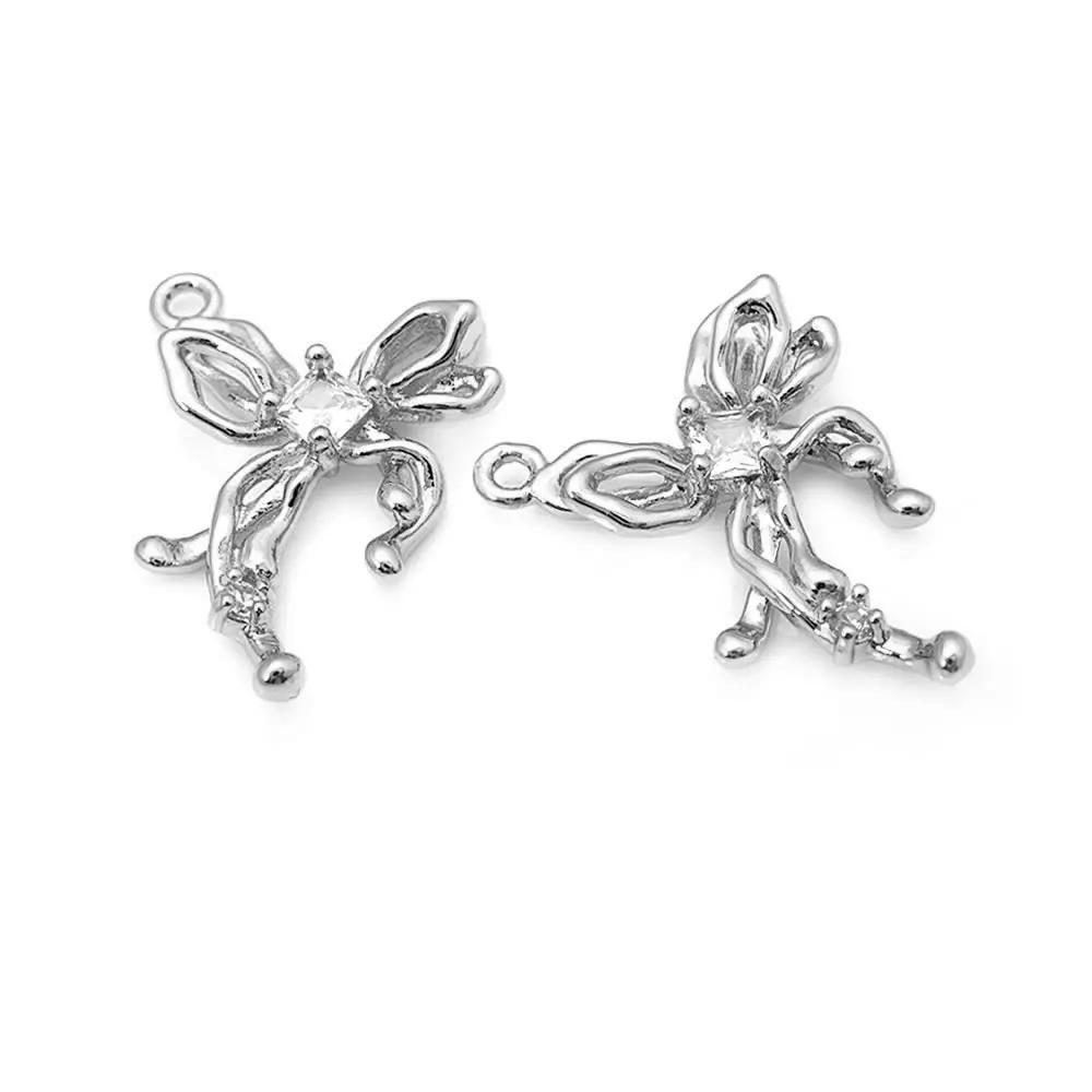 18K Gold Color Brass Bow-knot Charms Pendants High Quality Necklace Earrings Diy Jewelry Accessories Rosediy official-website