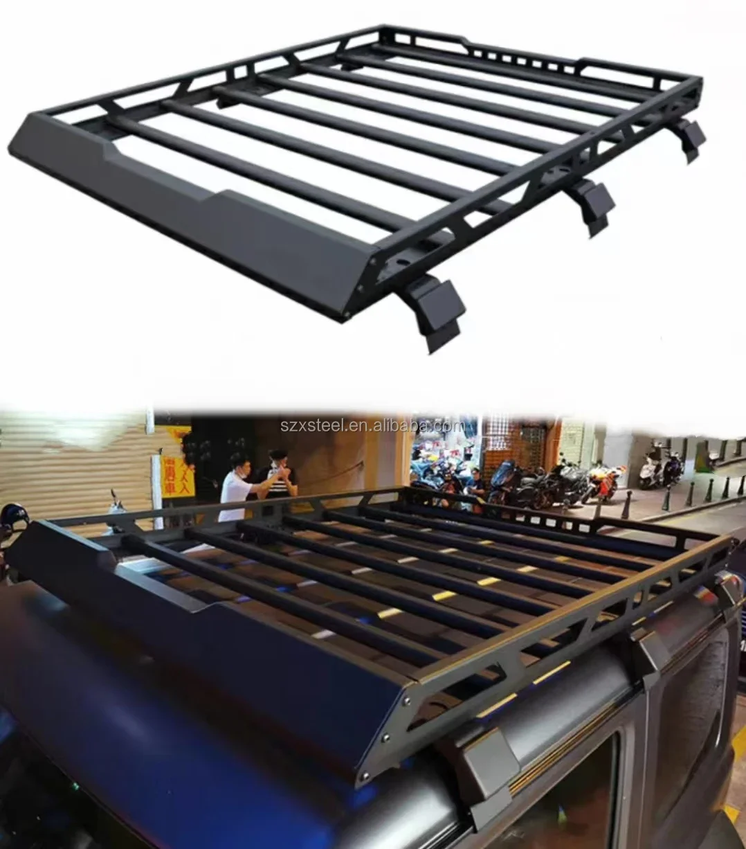 Wholesale off-road body kits with multiple types of aluminum roof racks for the jimny JB64 JB74 19-24