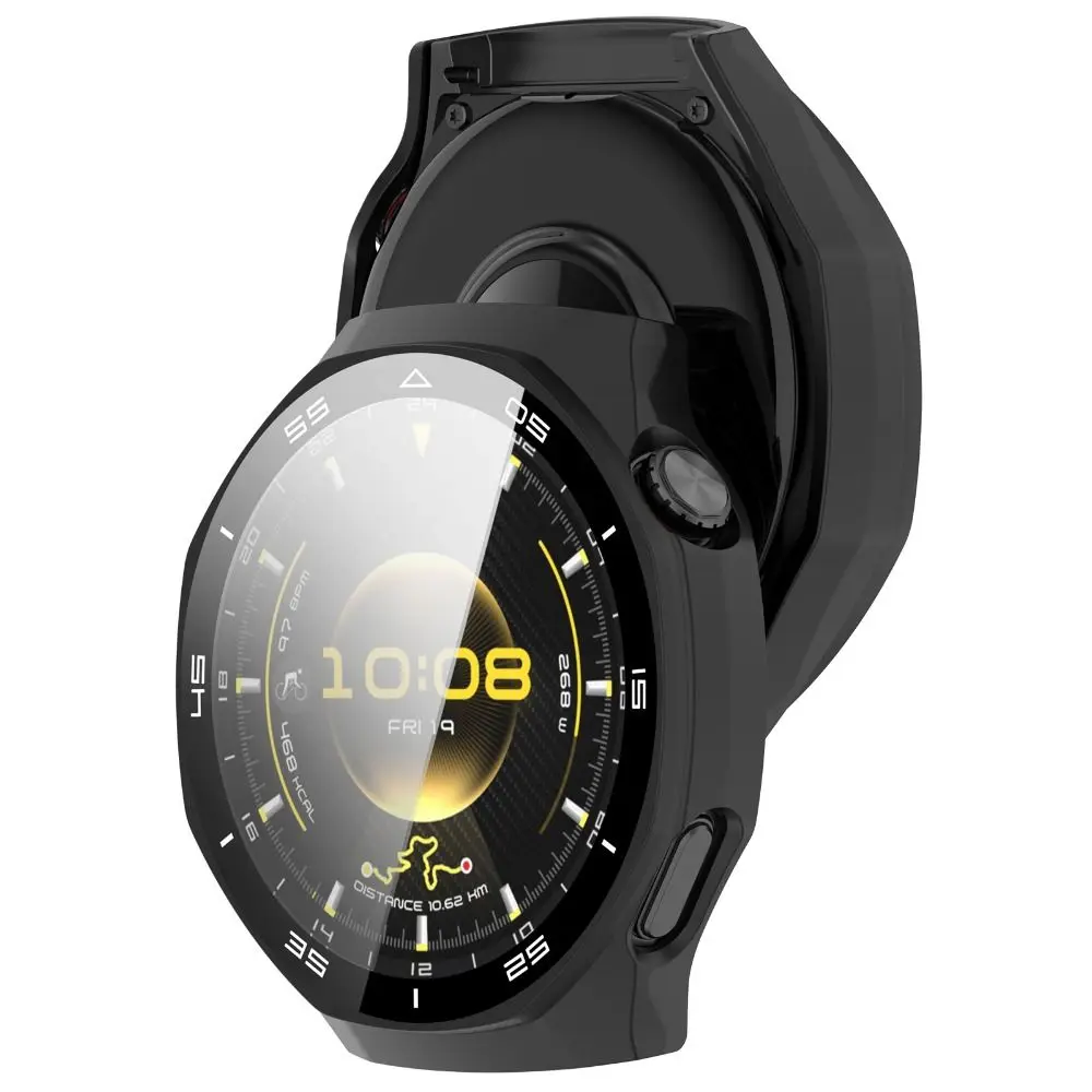 Tempered PC Protective Case Anti-Scratch Smart Watch Screen Protector with Scale Accessories for Huawei Watch GT 6 Pro 46MM