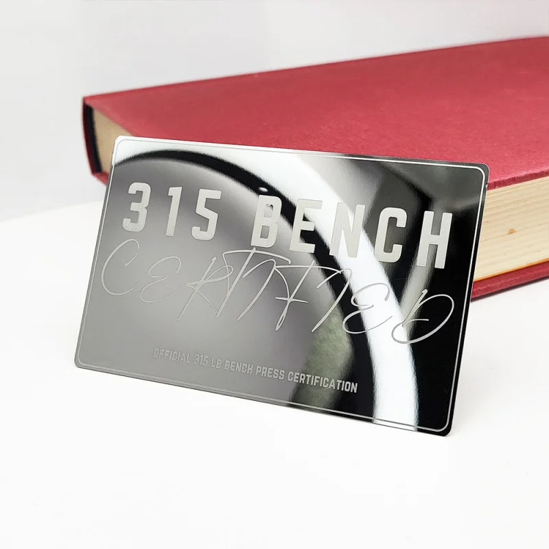 custom.Custom Printing Stainless Steel Business Card Silver Mirror Metal Warranty Card