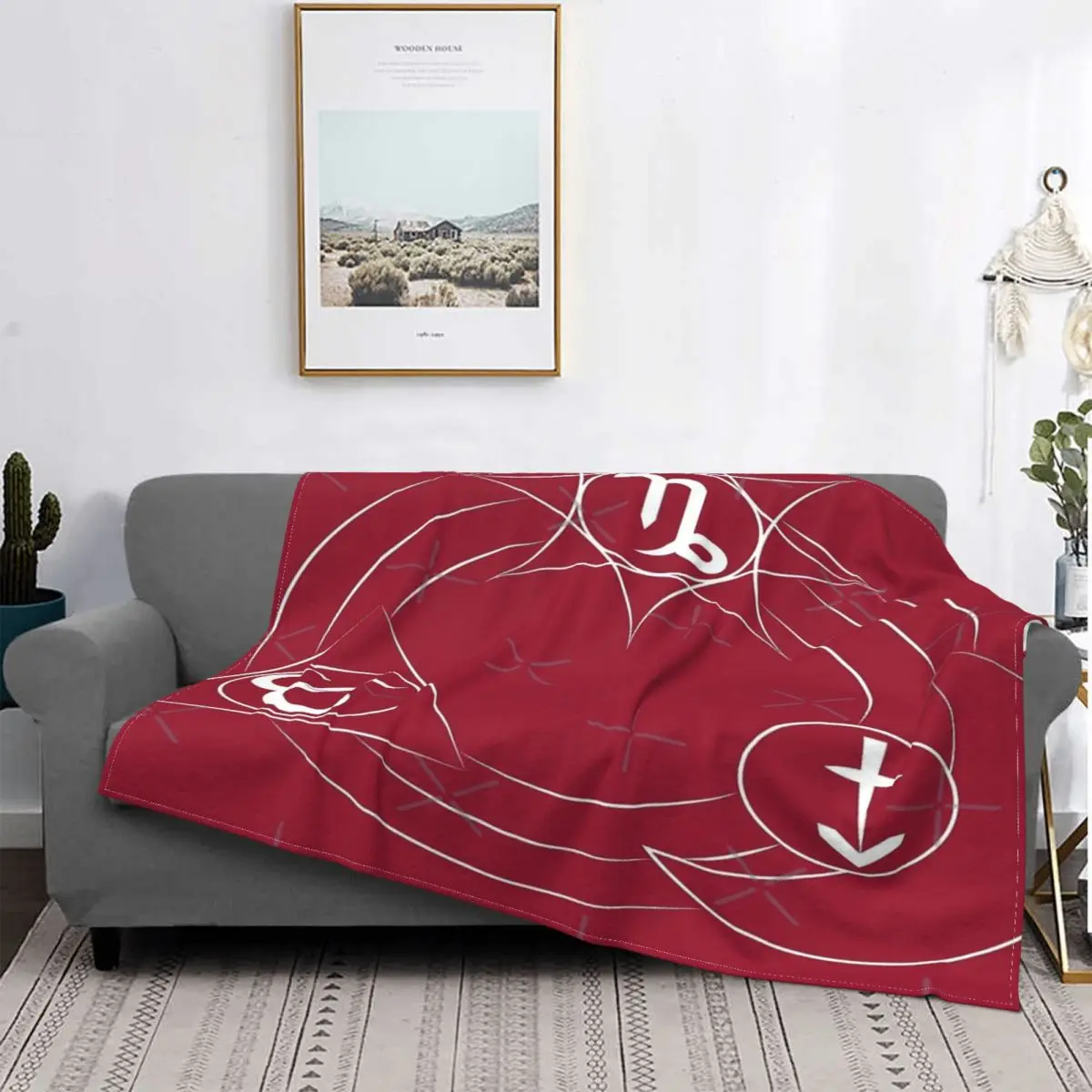 Capricornio Sagitario Aires 1 manta colcha cama a cuadros sofá cama sofá manta térmica fundas de cama de invierno