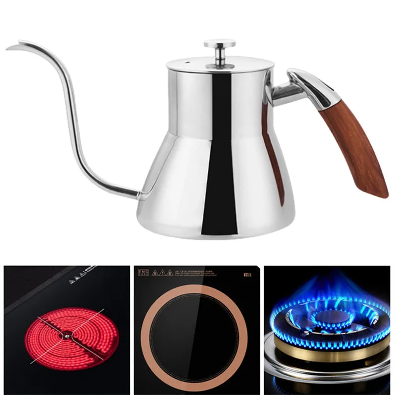 

Hand Brewing Pot,Coffee Lug,Filter Cup,Long Spout,Fine Mouth Pot Coffee Utensils Fit Electric Ceramic Stove Induction Cooker