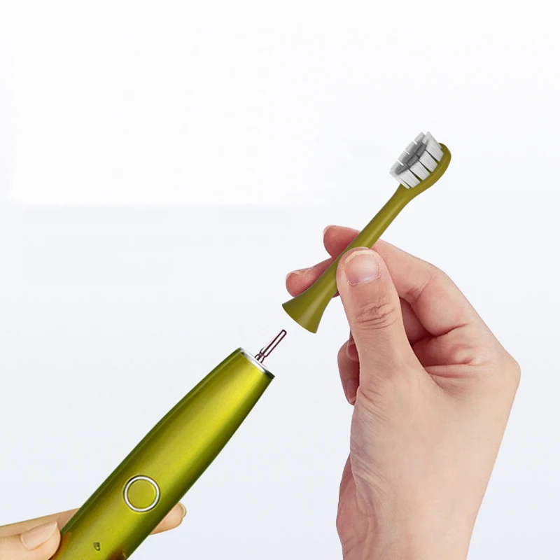 Cabezales de repuesto para cepillo inteligente ROAMAN T10, T10S, T3, T5, verde aguacate, 10 piezas