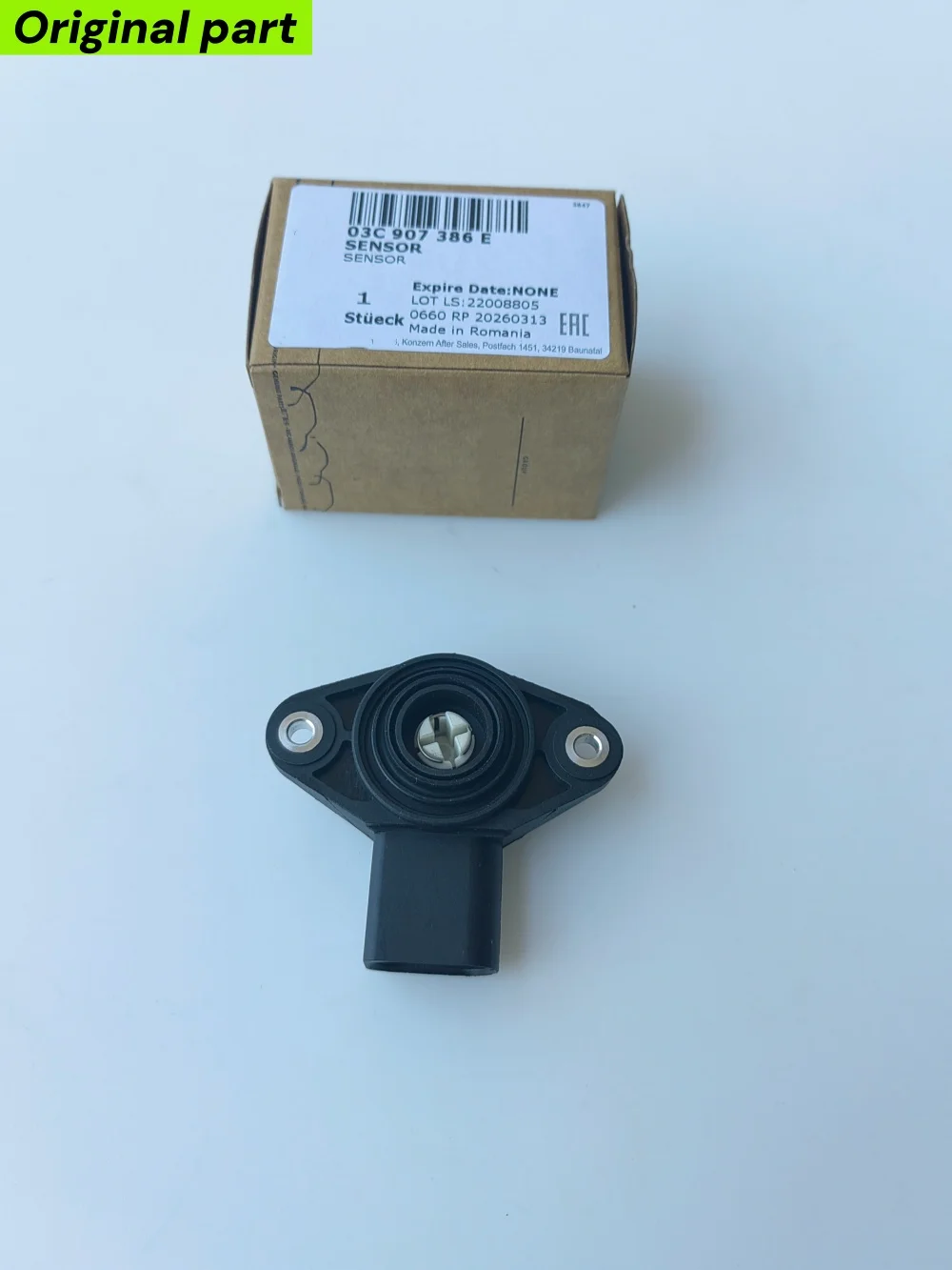 Genuine 03C907386 03C-907-386-E / 03C907386E OEM Engine Intake Manifold Flap Position Sensor for Audi VW Skoda Seat