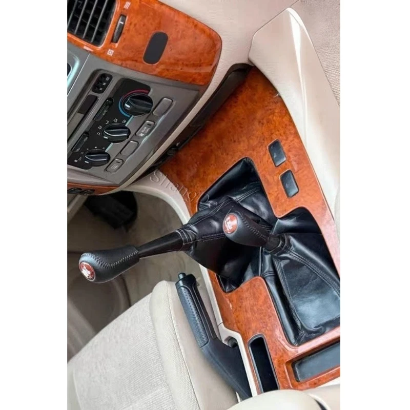 New ABS Center Console Wooden Gear Shifter Panel For Toyota Land Cruiser FJ100 LC100 Part Number 58804-60111