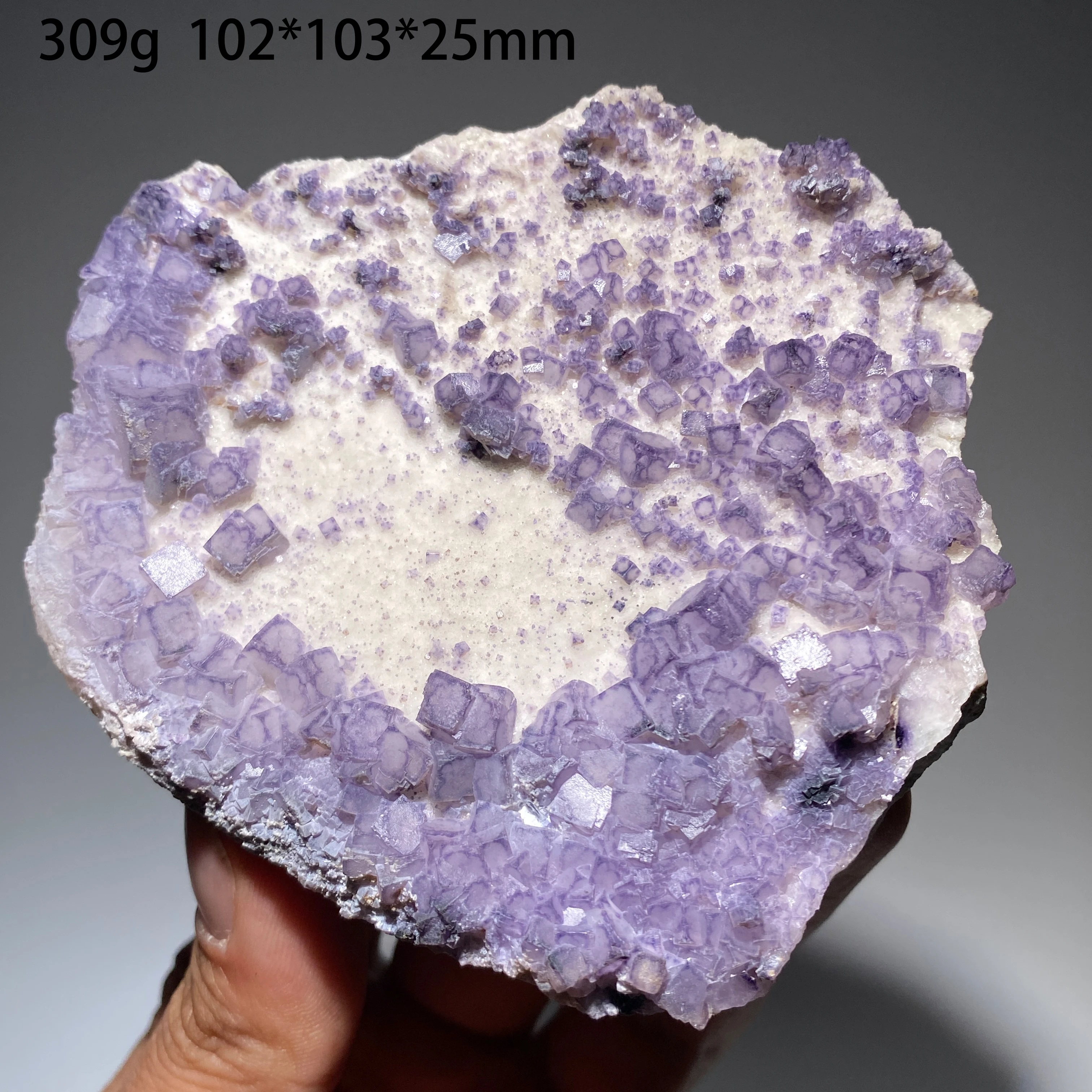 309g Natural Zhejiang Lepidolite Crystal Specimen Home Decor Meditation Energy Teaching Gift Mineral Stone Purple Fluorite
