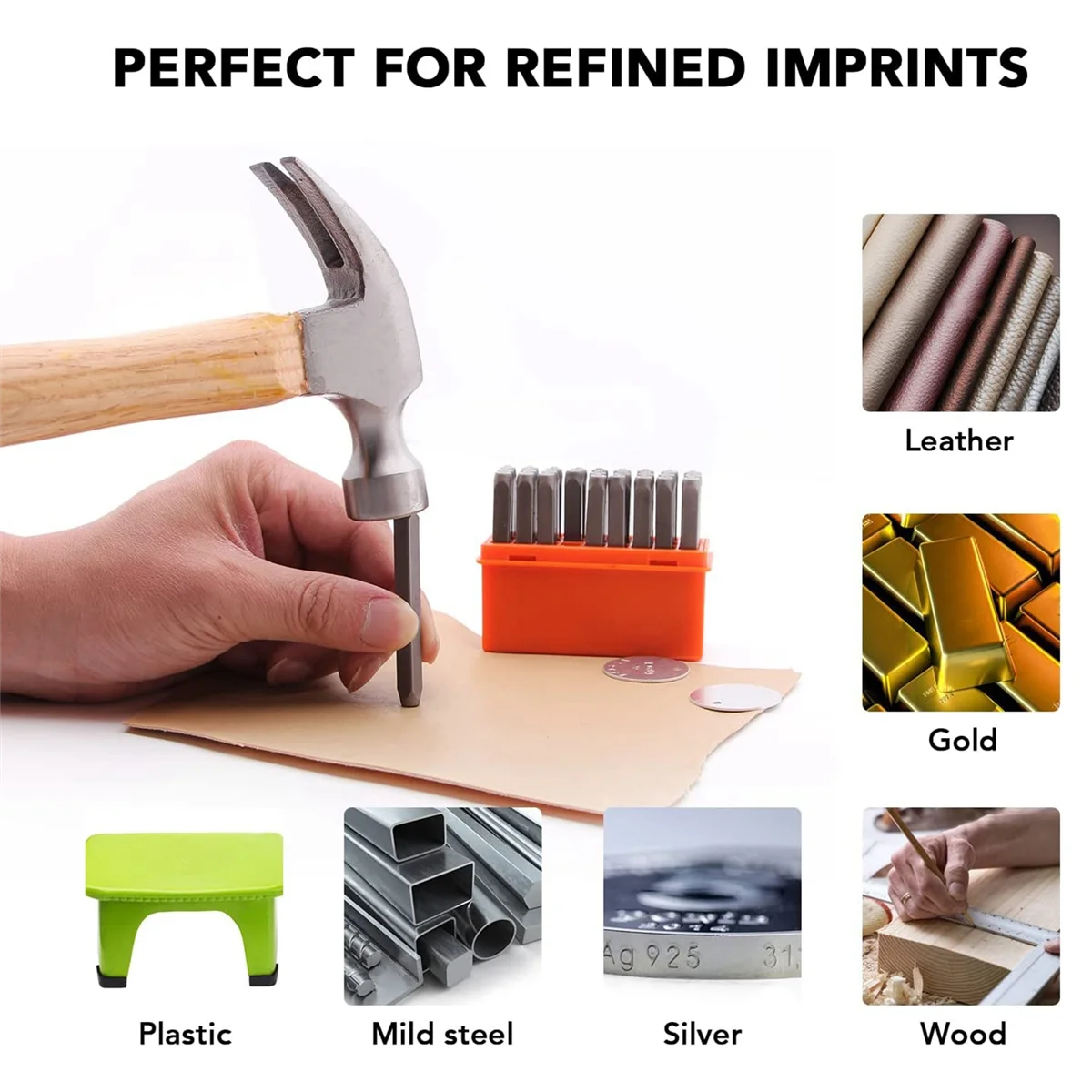 Número e conjunto do selo do metal, DIY Artes e Ofícios Suprimentos, Kit Punch, 6mm, 1/4 pol, 37 PCs