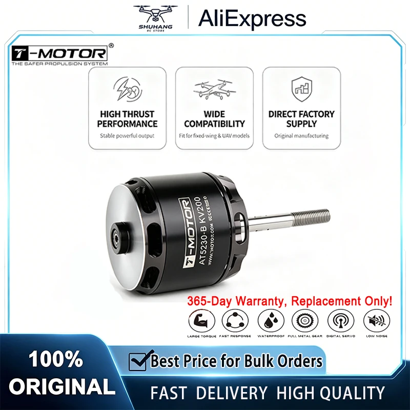 T-MOTOR AT5230-B 6S-12S High Performance 3500W BLDC motor 25-30CC Engine Equivalent Suitable for Industrial Fixed Wing UAV