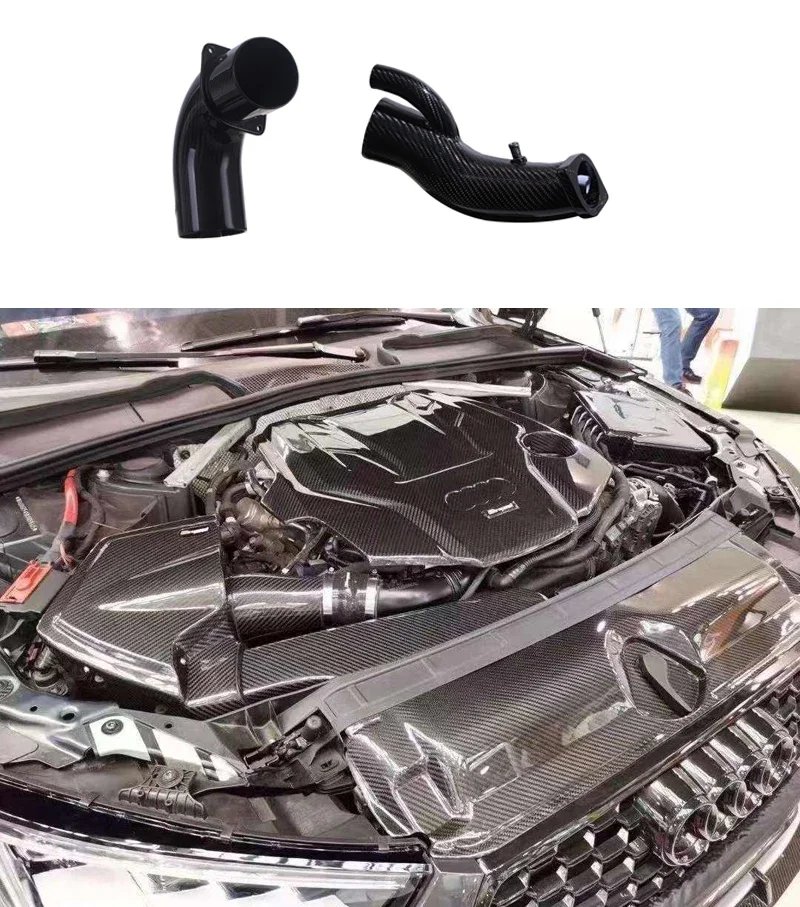 ACCESSORI CAPPUCCIA PER MACCHINA A ANTERIORE AUTO CARBONIO STILE NERO LUCE CAPPUCCIA BONNETE IN FIBRA DI CARBONIO