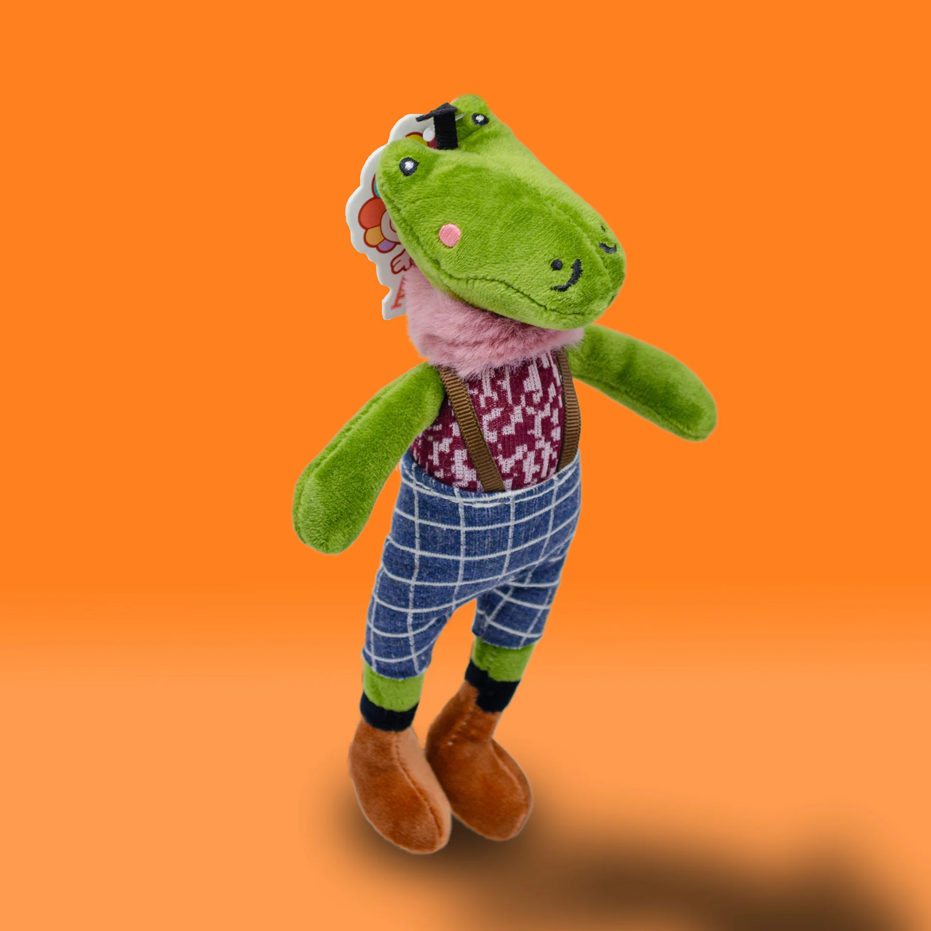 20/22 cm créatif drôle kawaii long pied en peluche porte-clés sac à dos pendentif mignon poupée licorne crocodile poupée cadeau pour enfants