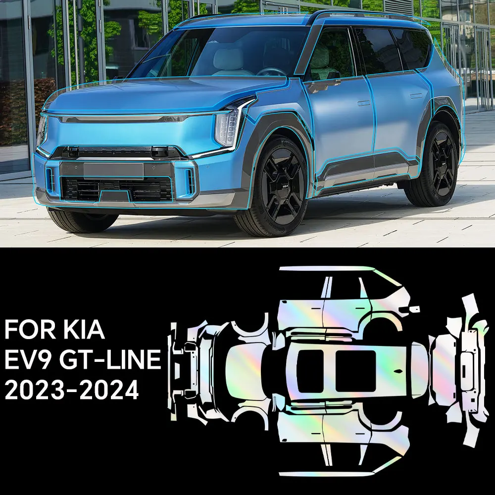 

﻿ Custom Precut For KIA EV9 GT-Line 2023 Full Vehicle Clear Bra Precut PPF Paint Protection Film TPU Transparent Anti Scratch