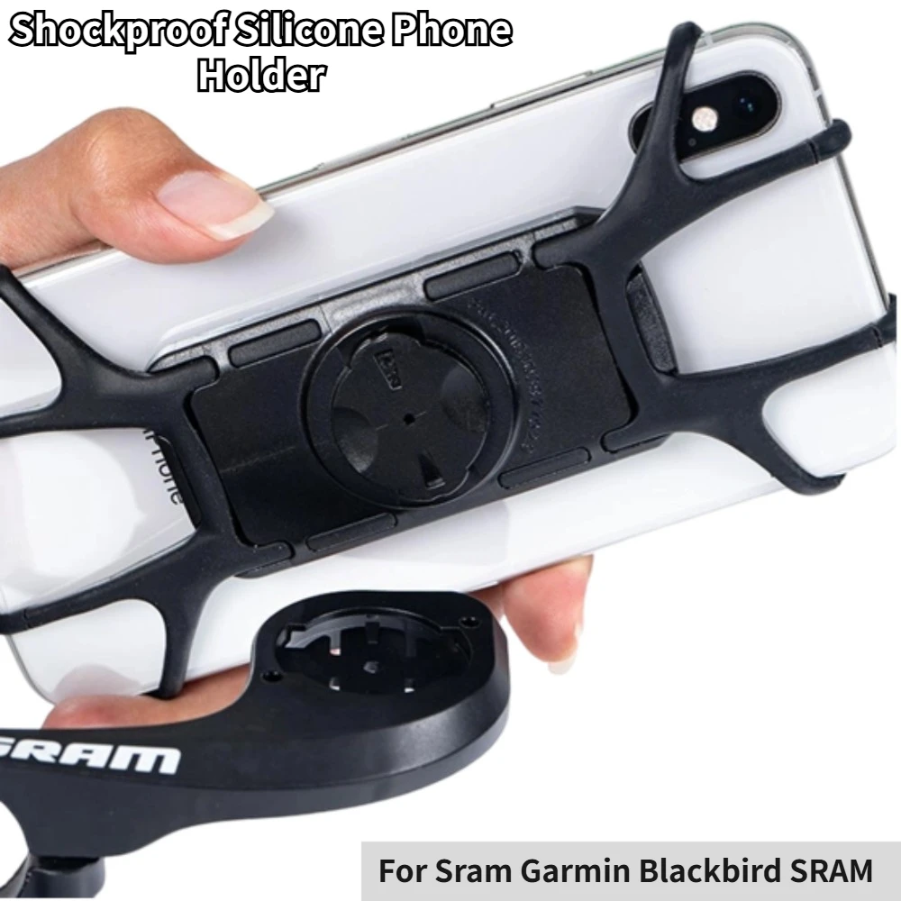 Universal Bike Phone Holder Bicycle Mobile Holder Mount Silicone Holder Motorcycle Shockproof For Sram Garmin  Blackbird SRAM
