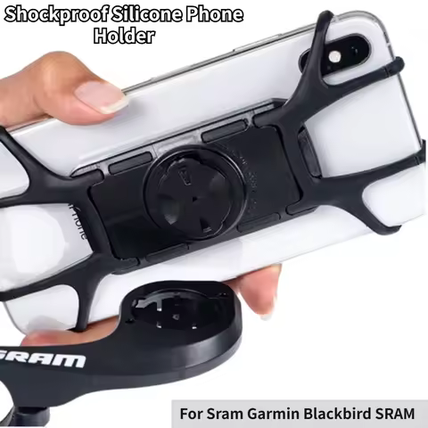 Universal Bike Phone Holder Bicycle Mobile Holder Mount Silicone Holder Motorcycle Shockproof For Sram Garmin Blackbird SRAM