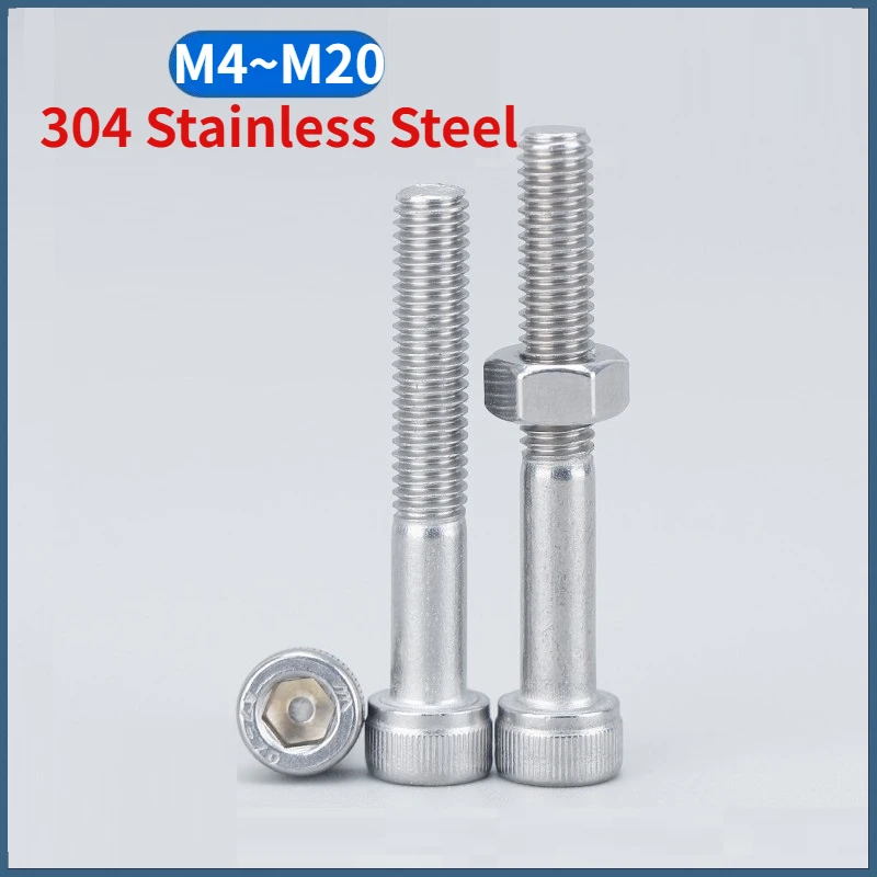 Beicai Part Thread Cap Screws Hex Socket Allen Bolts And Hexagon Full Nuts Combination Set 304 A2 Stainless Steel M4 - M20
