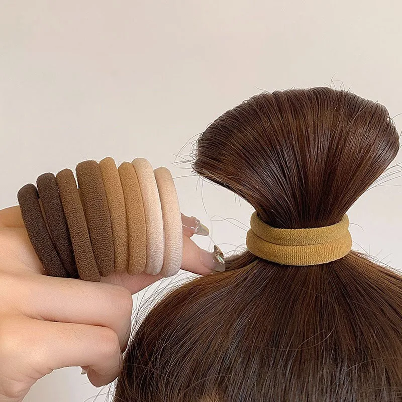 20 قطعة/المجموعة النساء بلون مطاطا رباط شعر Scrunchies أنثى فتاة سلس الشعر الحبال عادية ذيل حصان حامل إكسسوارات الشعر #2