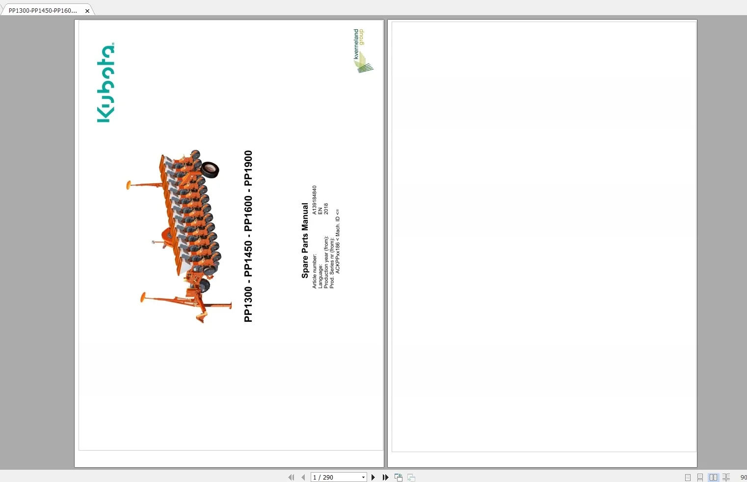 SpecDiag Kubota Agricultural Implements 2.11GB Collection Spare Parts Catalog PDF DVD