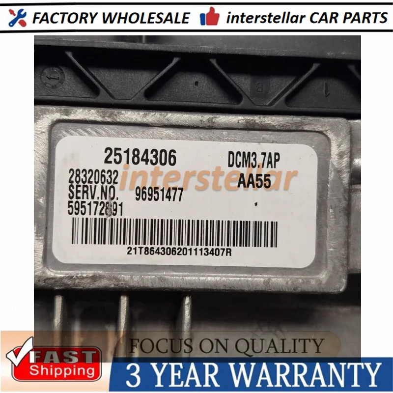 New Other 1PC Engine Control Unit 25184306 96951477 For Opel Antara 2.2 Cdti 4x4 120 Delphi Dcm3.7ap