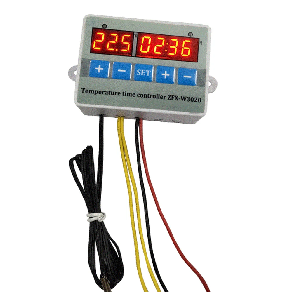 Controlador de tiempo de temperatura inteligente Digital ZFX-W3020, módulo de interruptor de temporizador de termostato, 55-110 Celsius(DC 12V)