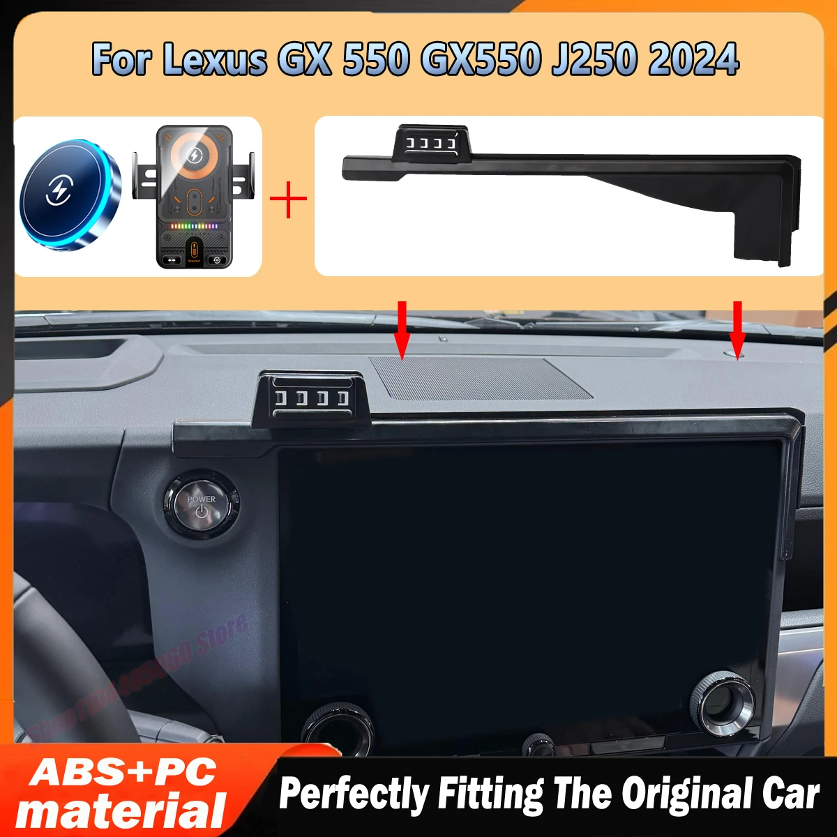 For Lexus GX 550 GX550 J250 2024 Car Phone Holder vent Wireless Charging Car charger cradle For Magsafe Accessories