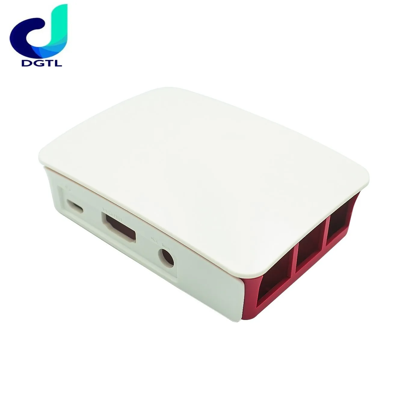 for Raspberry Pi 3 4 Model B ABS Case Plastic Box White Shell Classic Design with Fan with Heatsink for for Raspberry Pi 3 4