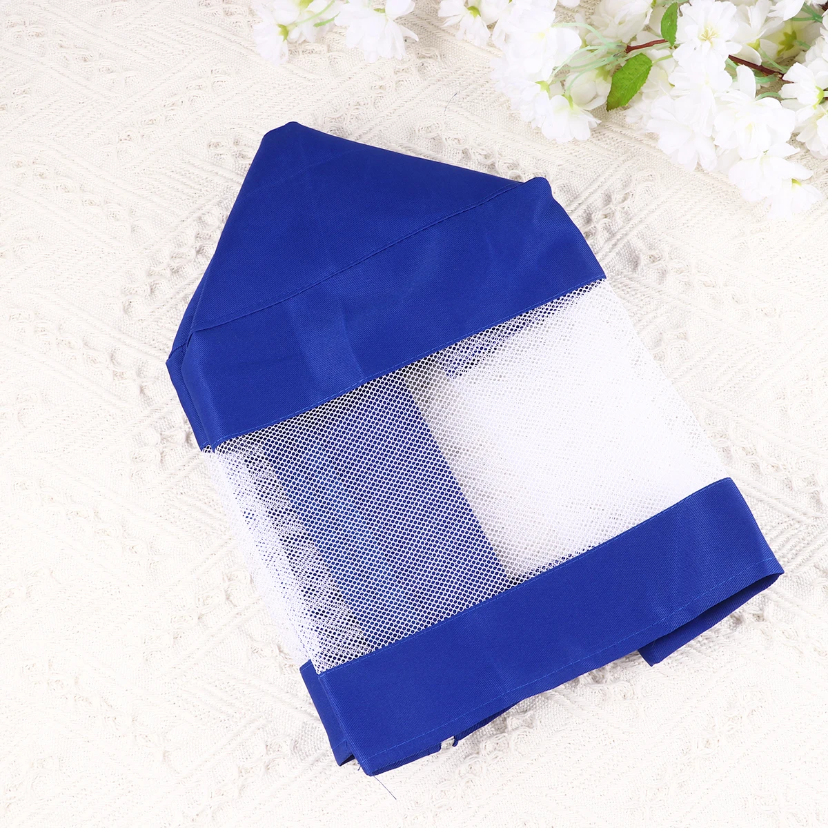 

3 Sides Open Mesh Cloth Shield Blue Durable Dustproof Skirt For Pet Accessories Double Zipper Ventilated Skirt Bird Supplies
