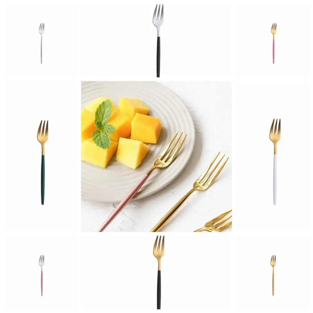 

Mini Polishing Salad Kitchen Utensils 304 Stainless Steel Snack Tea Fork Set Fruit Fork Dessert Fork Tableware