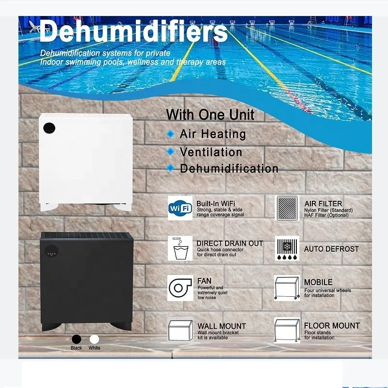 Suntree Smart WIFI Remote Control Floor Standing Commercial Air Dehumidifier Machine 144L/Day