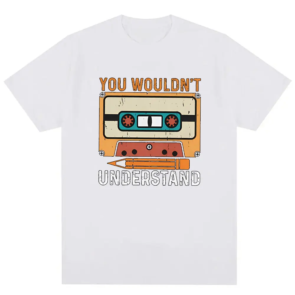 Vintage Cassette T-Shirt Retro 80s Music Tee Classic Birthday Gift Nostalgic Old School Shirt Unisex Fashion Top Casual Wear top