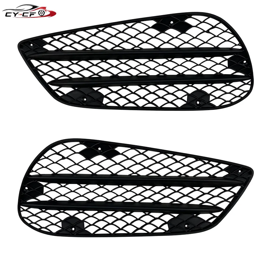 Car Accessories For Mercedes Benz E Class W212 E63 AMG Line 2013-15 Fog Lamp Frame Honeycomb Grid Trim Cover Front Bumper Grille