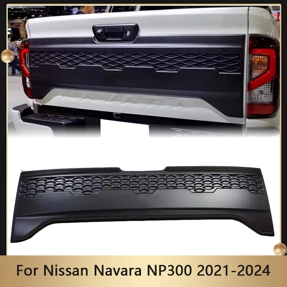 Auto Rear Door Board With Led Lamp Tail Gate Plate Back Door Cover Frontier Car For Nissan Navara NP300 2021 2022 2023 2024